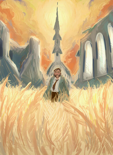 Digital Painting, 2025 (Features characters from ZA/UM's Disco Elysium.)