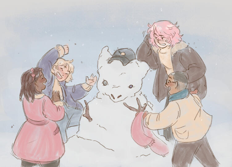 Digital Illustration, 2025 (Features characters from NPC Studio's Fields of Mistria.)